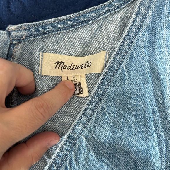 Madewell Ariana V-Neck Mini Dress - Picture 3 of 12